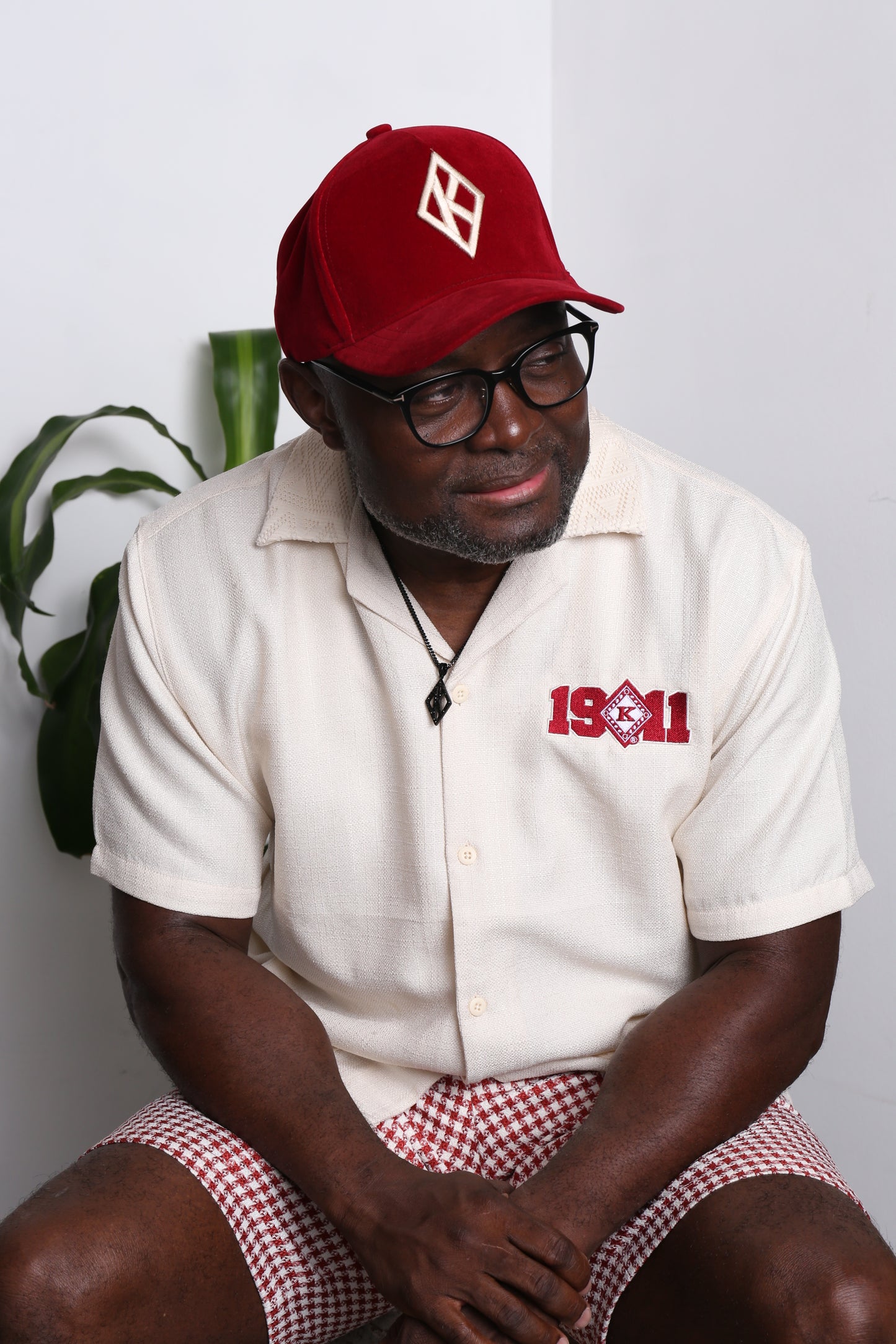 Krimson & Kream 3D Floating Diamond Velour Baseball Cap