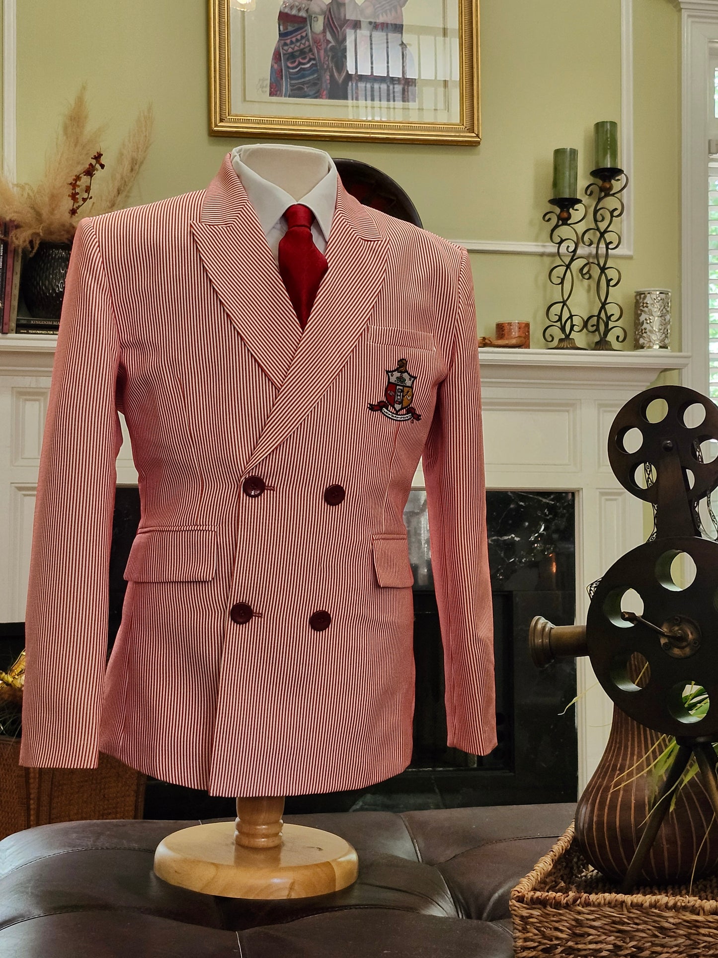 Kappa Alpha Psi® Crimson Seersucker Blazer
