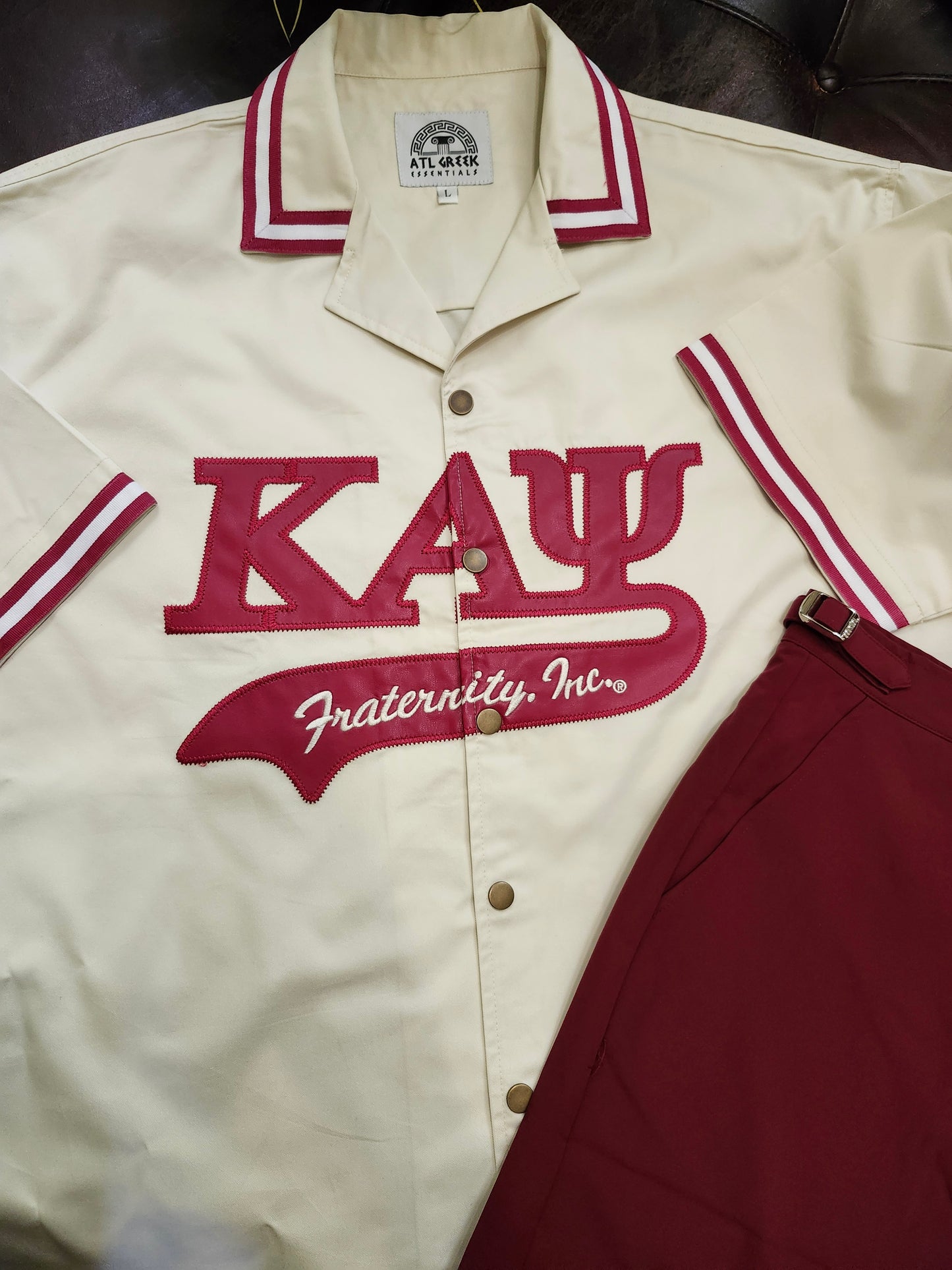 EXCULSIVE -Kappa Alpha Psi Short sleeve Twill shirt