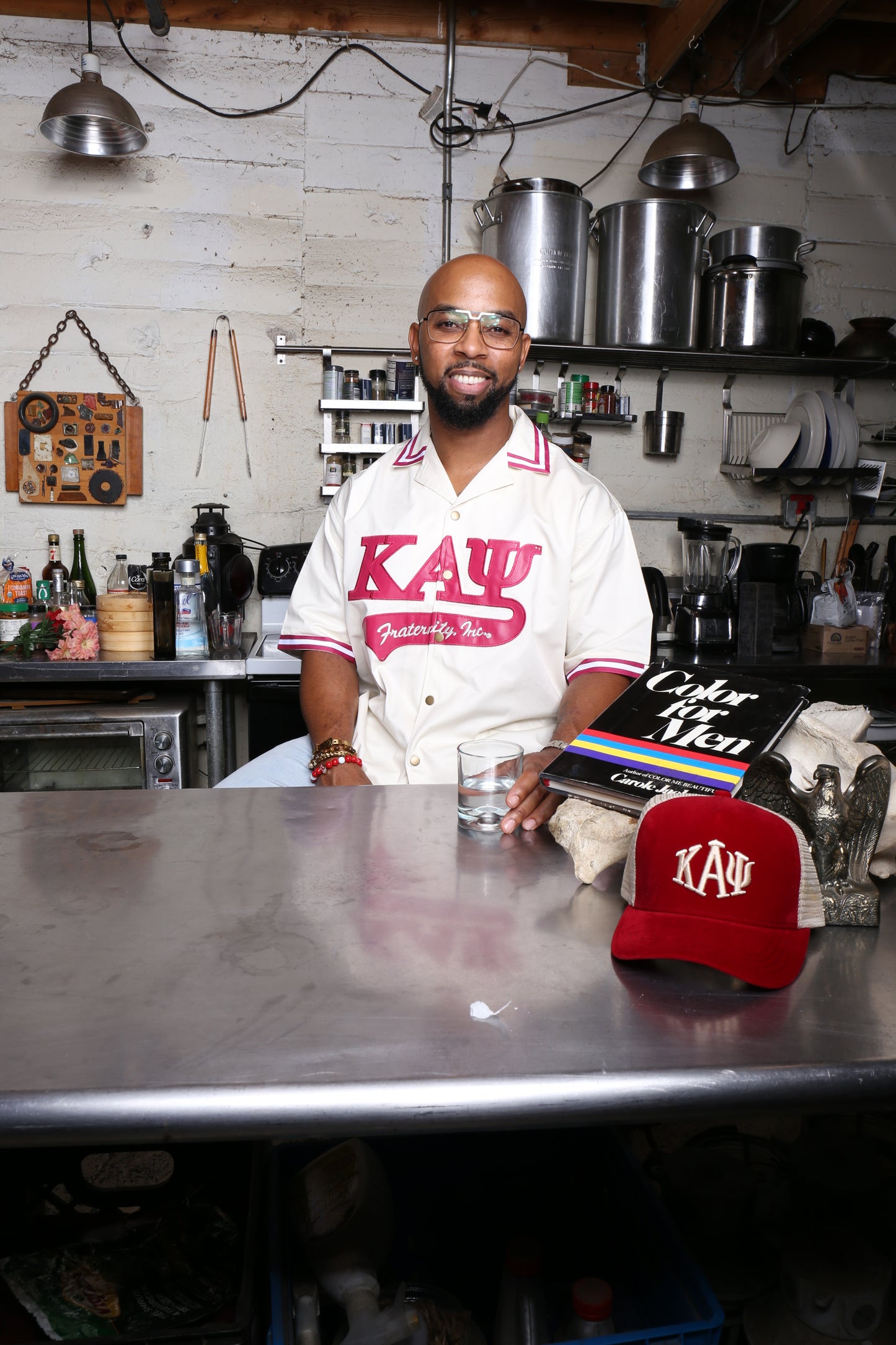 EXCULSIVE -Kappa Alpha Psi Short sleeve Twill shirt