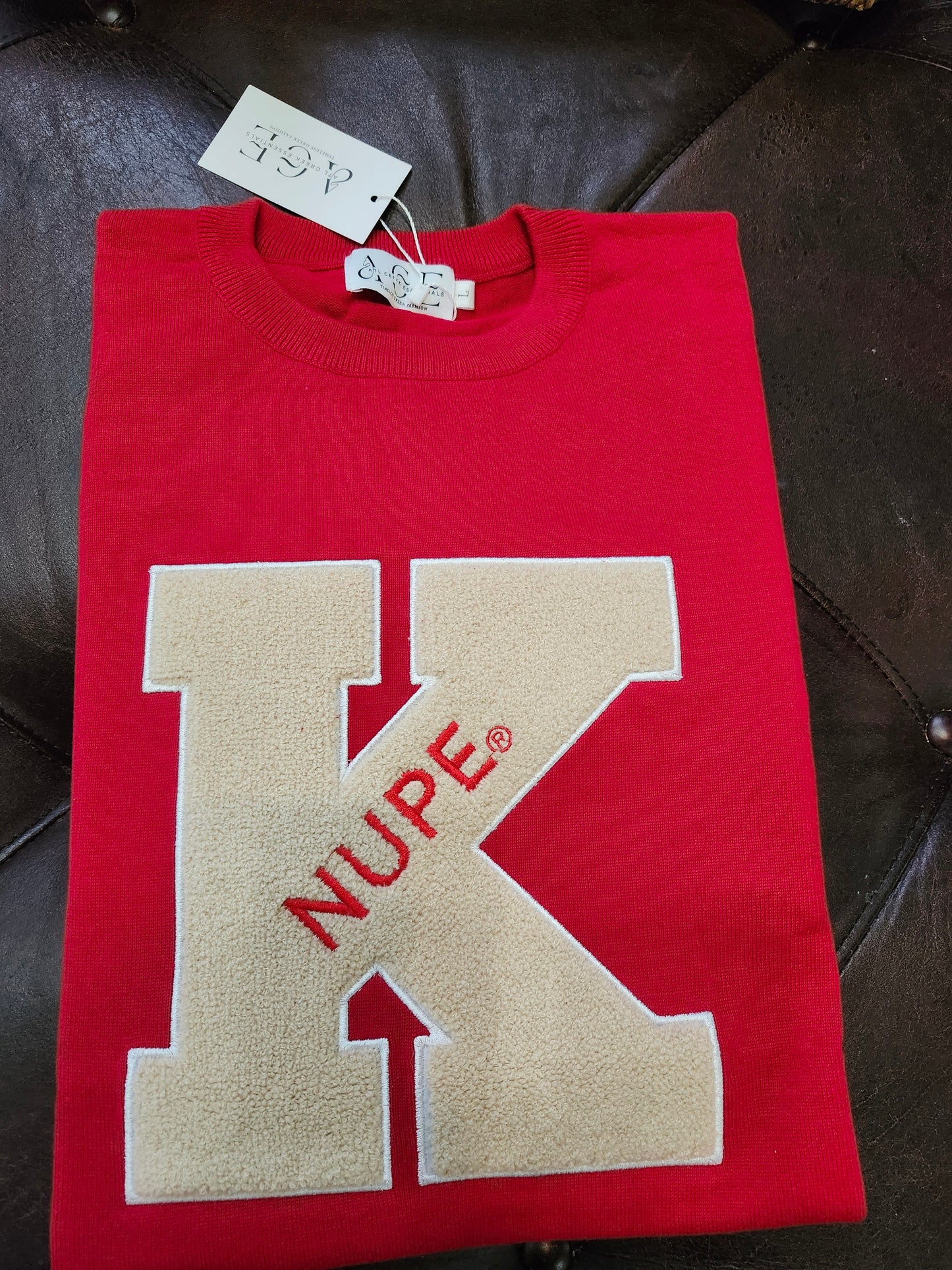 Chenille K Knit Sweater