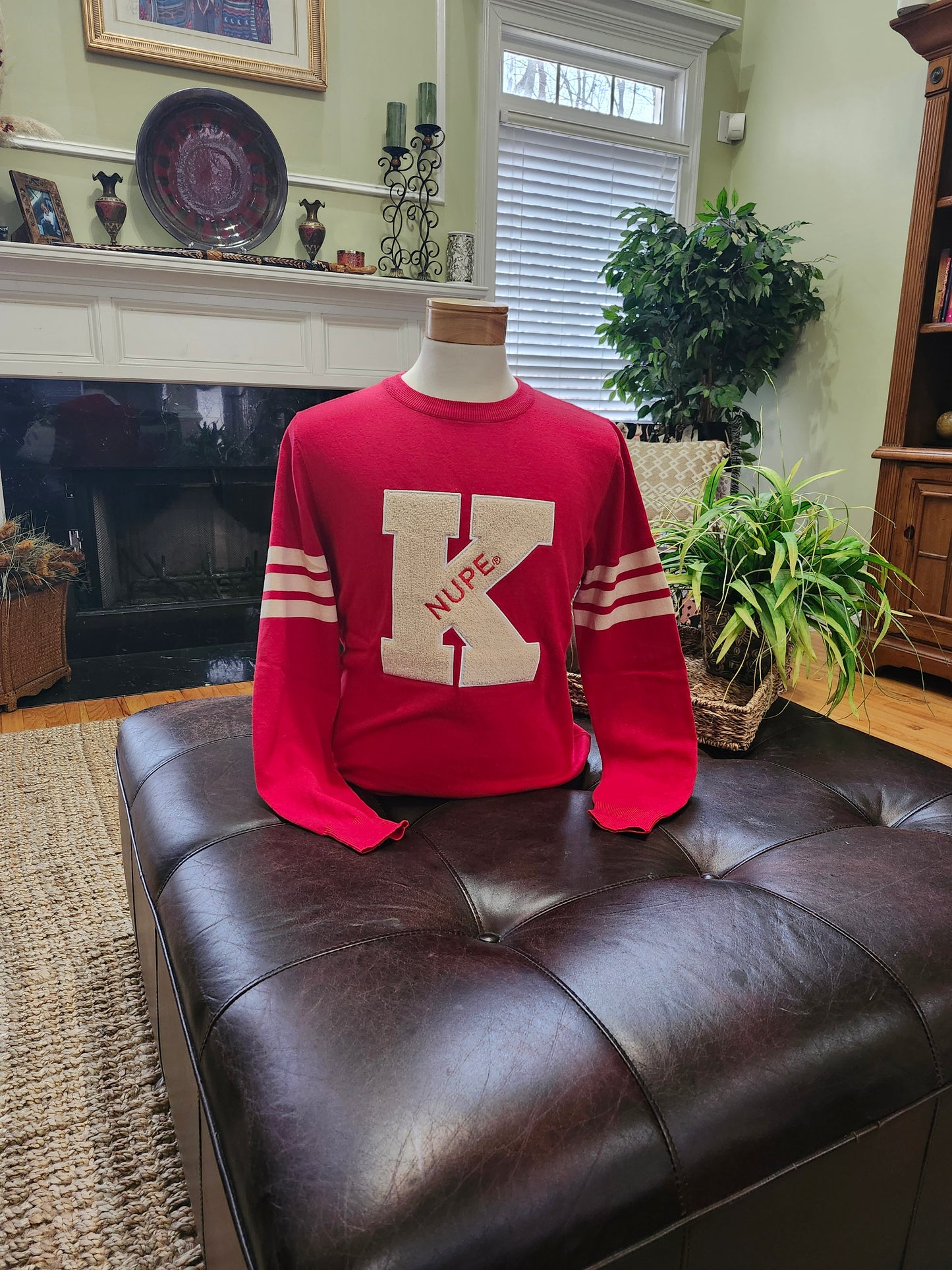 Chenille K Knit Sweater
