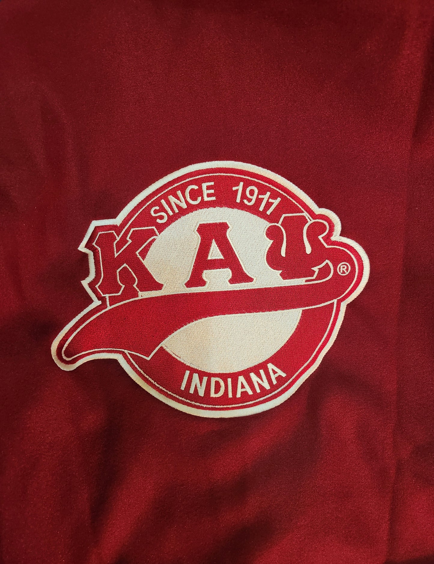 Kappa Alpha Psi Krimson and Kream Letterman INDIANA/1911 Jacket