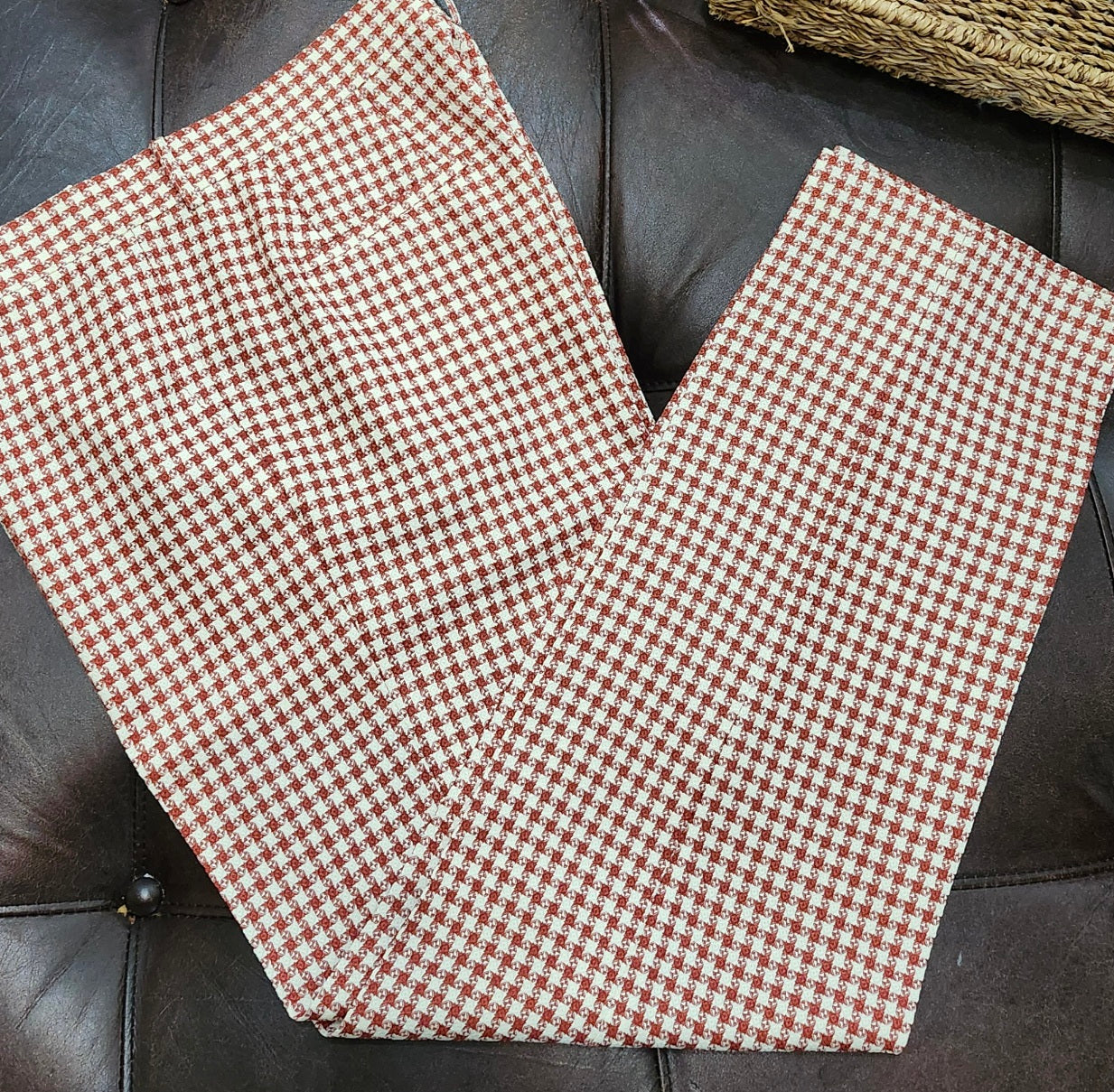 Krimson and Kream Houndstooth Pants (Restock Due 04/2025)