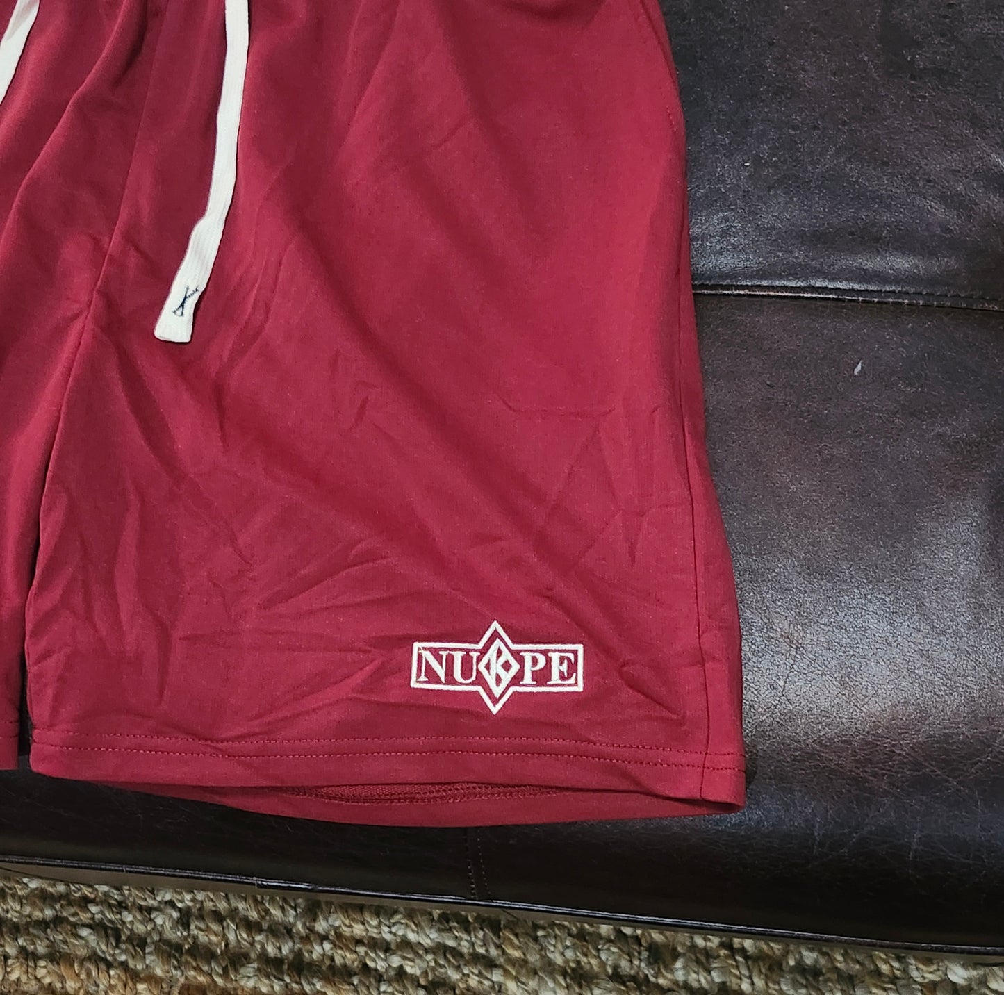 Nupe Krimson and Kream Drawstring Track short