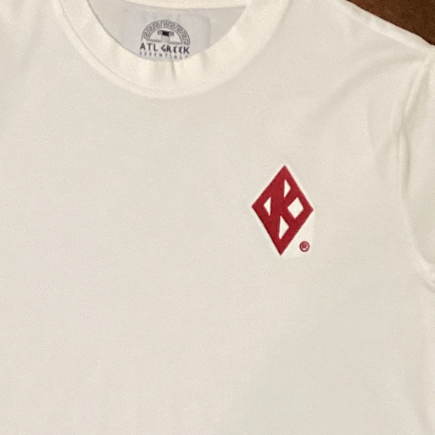 Floating Diamond K White short sleeve Crew Neck Tee