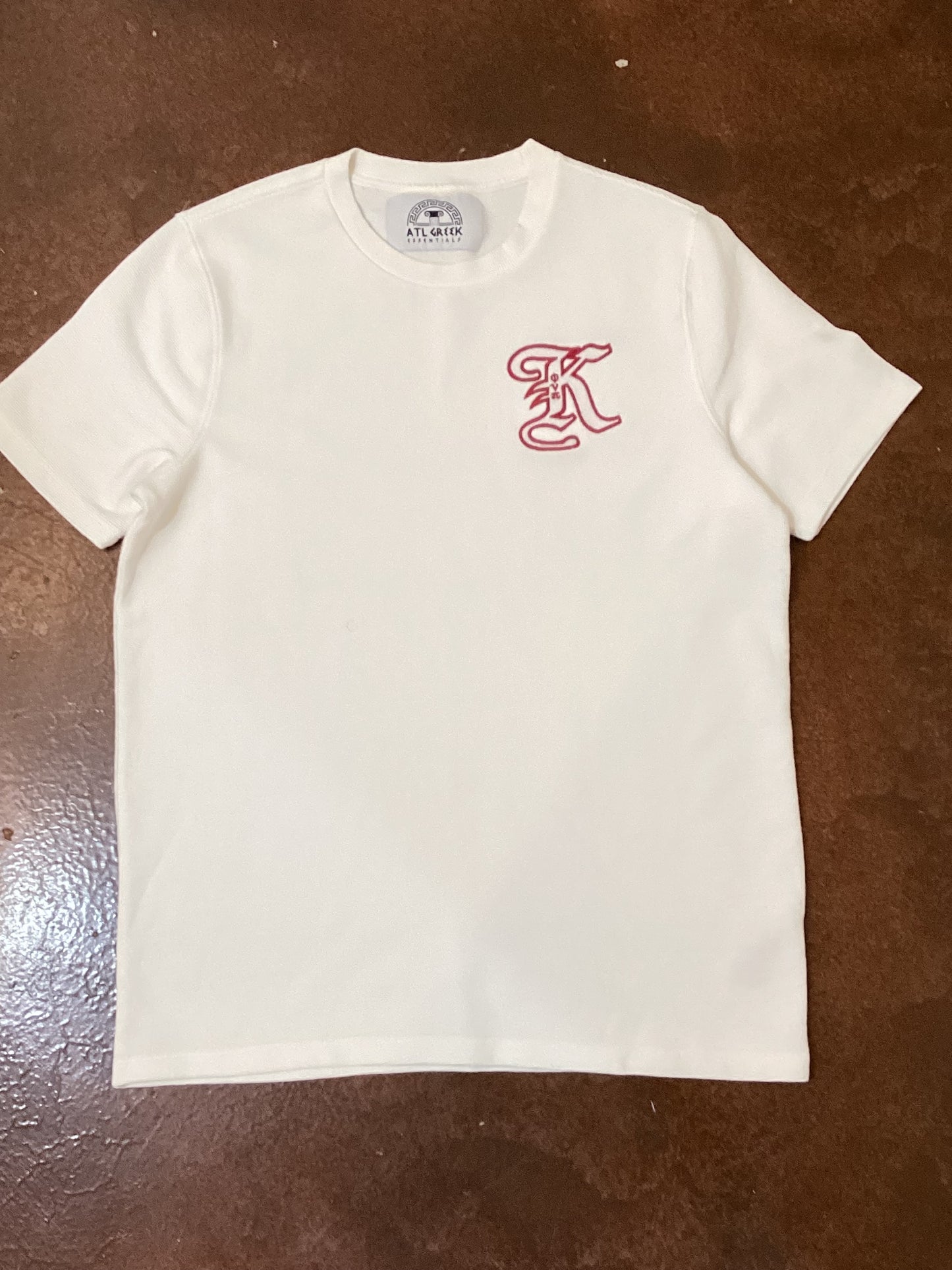 Floating Diamond K White short sleeve Crew Neck Tee