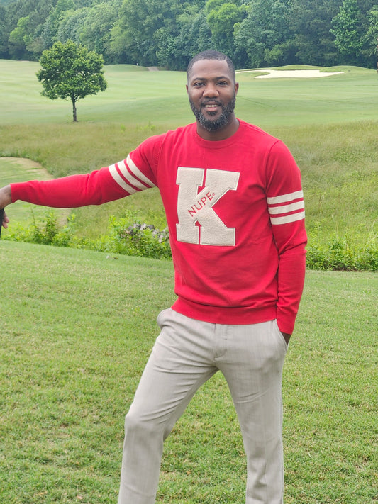 Chenille K Knit Sweater
