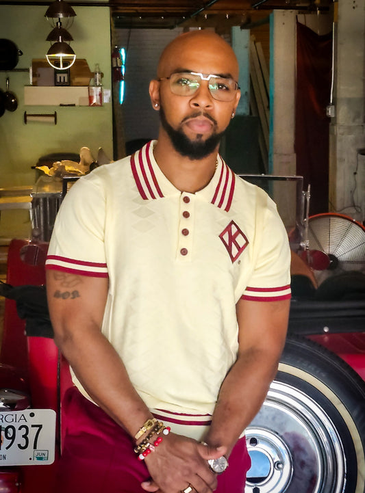 Exclusive Kappa  Alpha Psi  Floating  Diamond Polo knit shirt