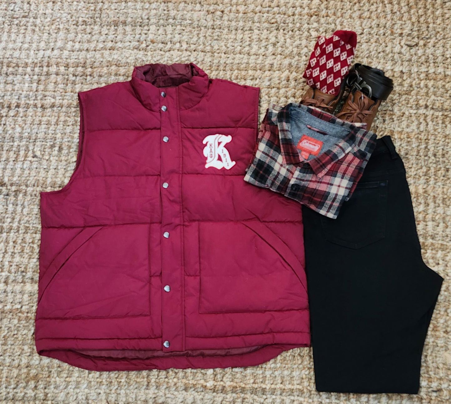 Kappa Alpha Psi Cursive K Puff Vest