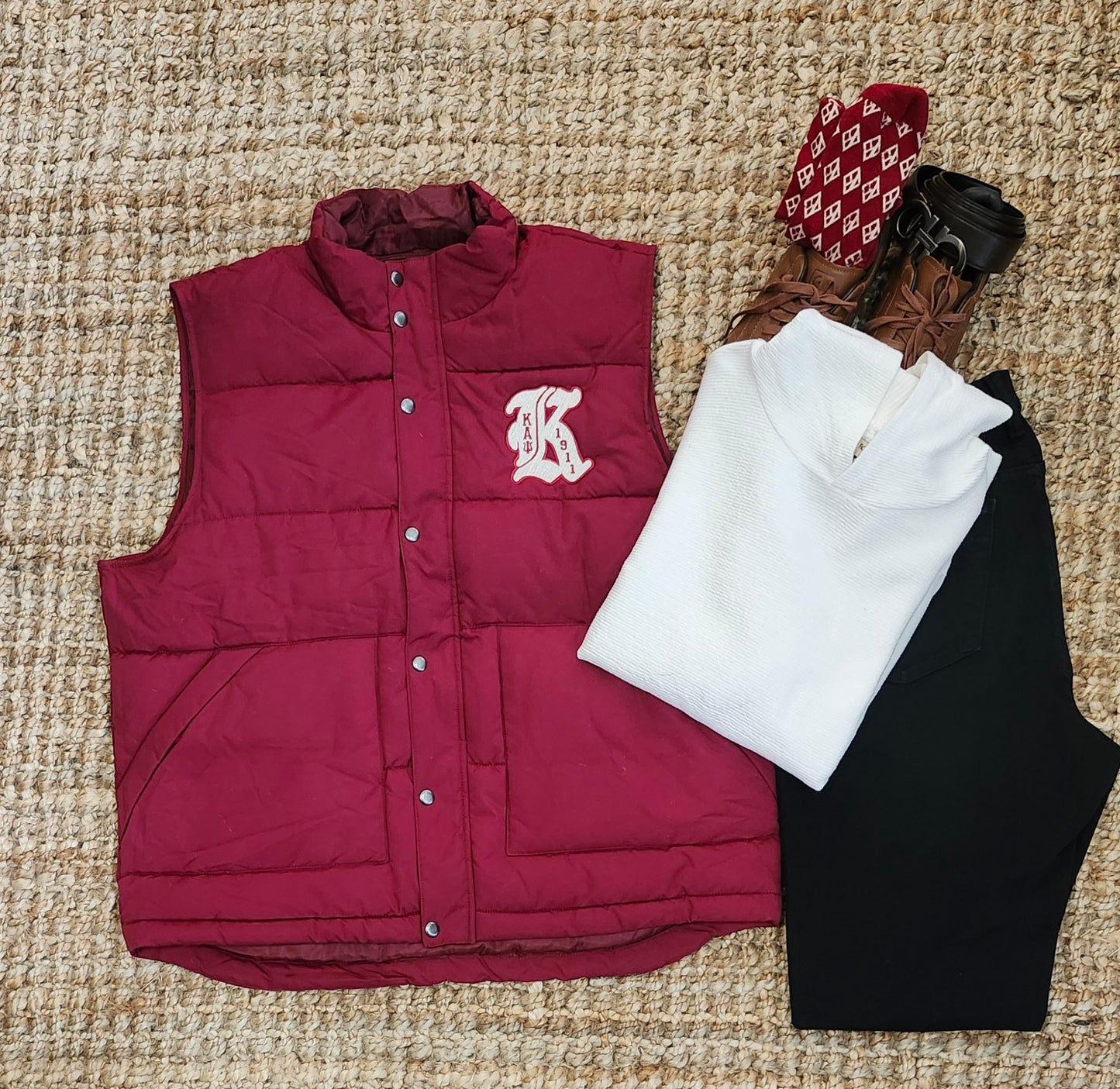 Kappa Alpha Psi Cursive K Puff Vest