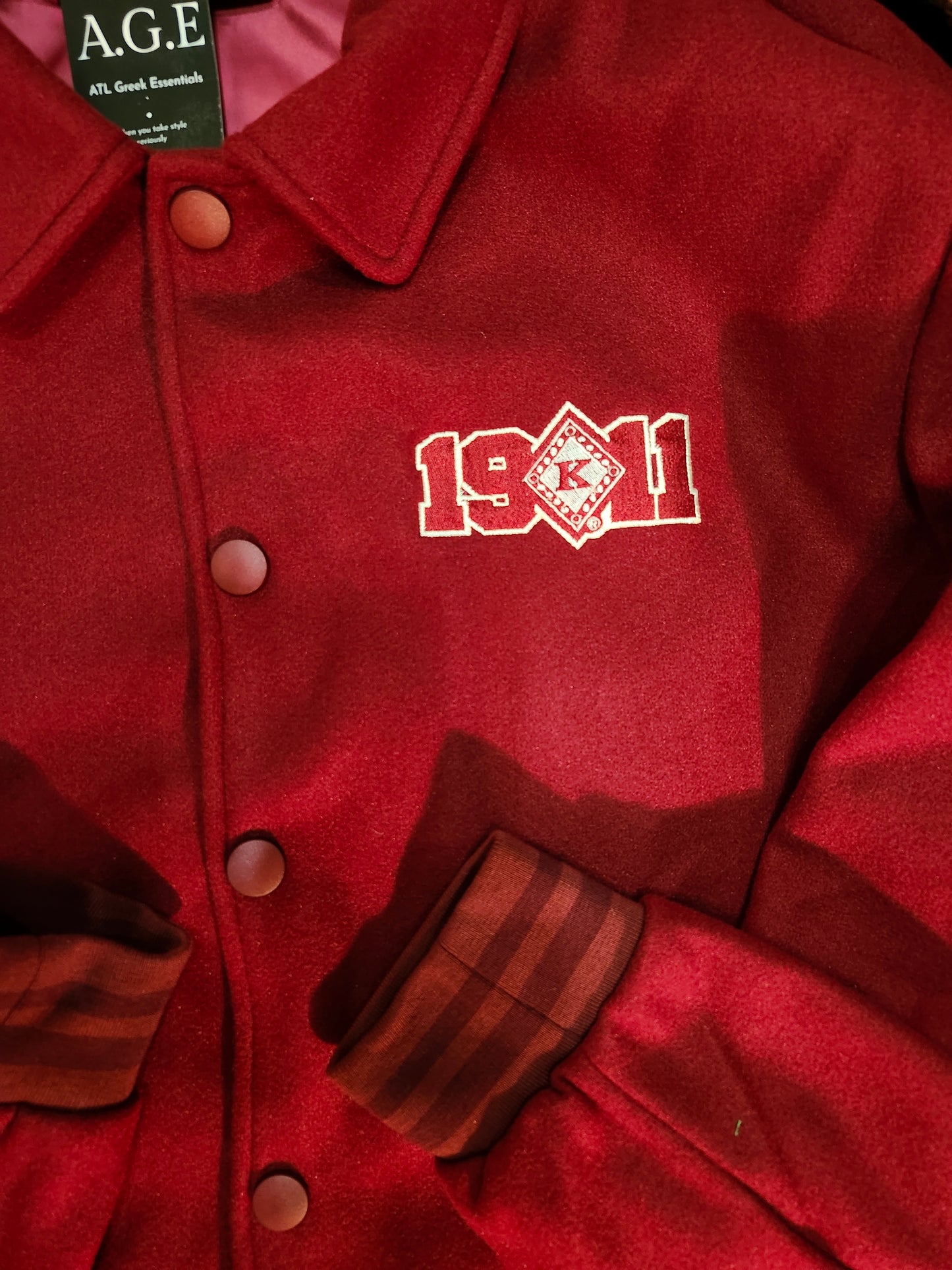 Kappa Alpha Psi Krimson and Kream  Letterman  INDIANA/1911 Jacket