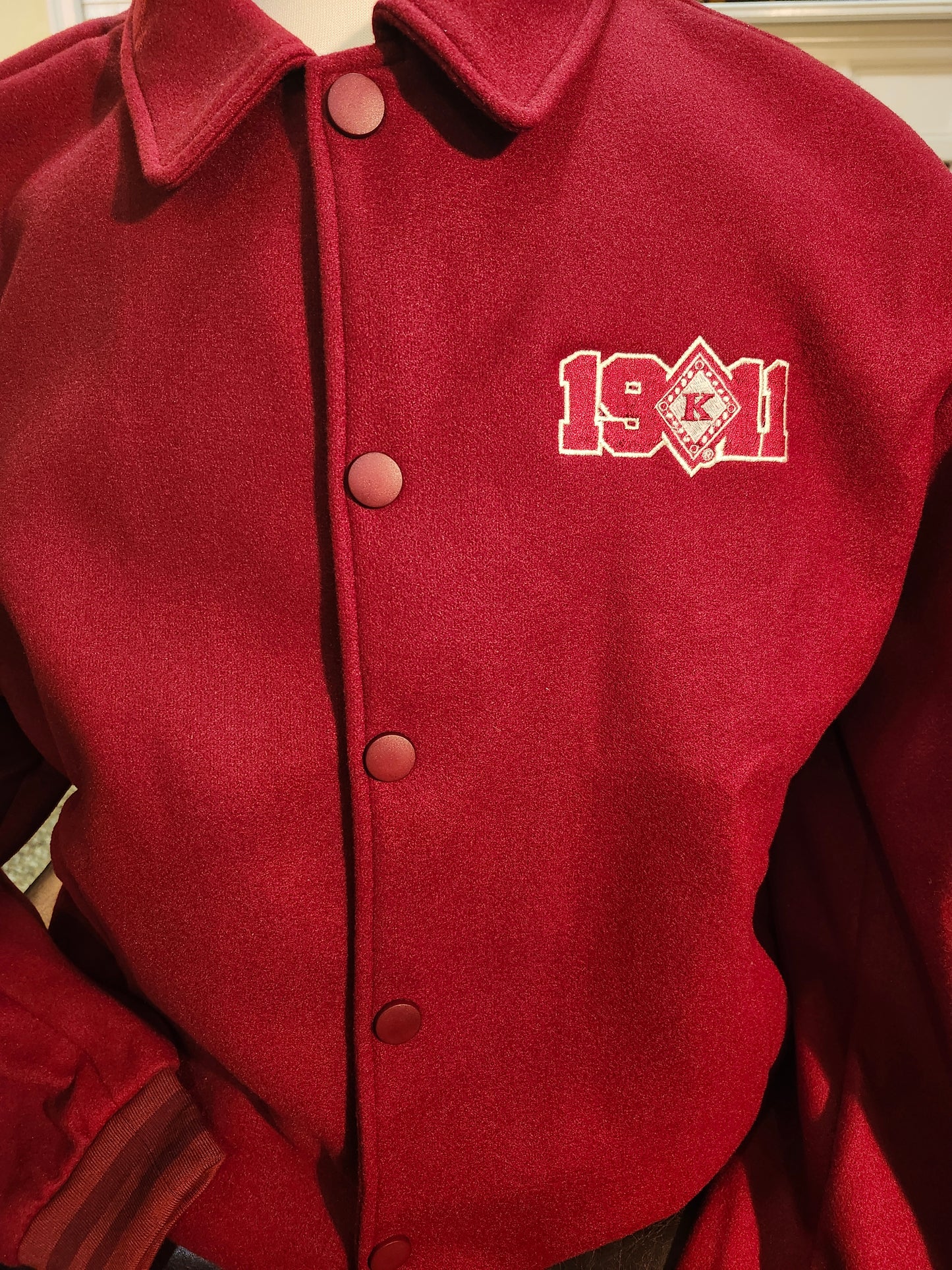 Kappa Alpha Psi Krimson and Kream  Letterman  INDIANA/1911 Jacket