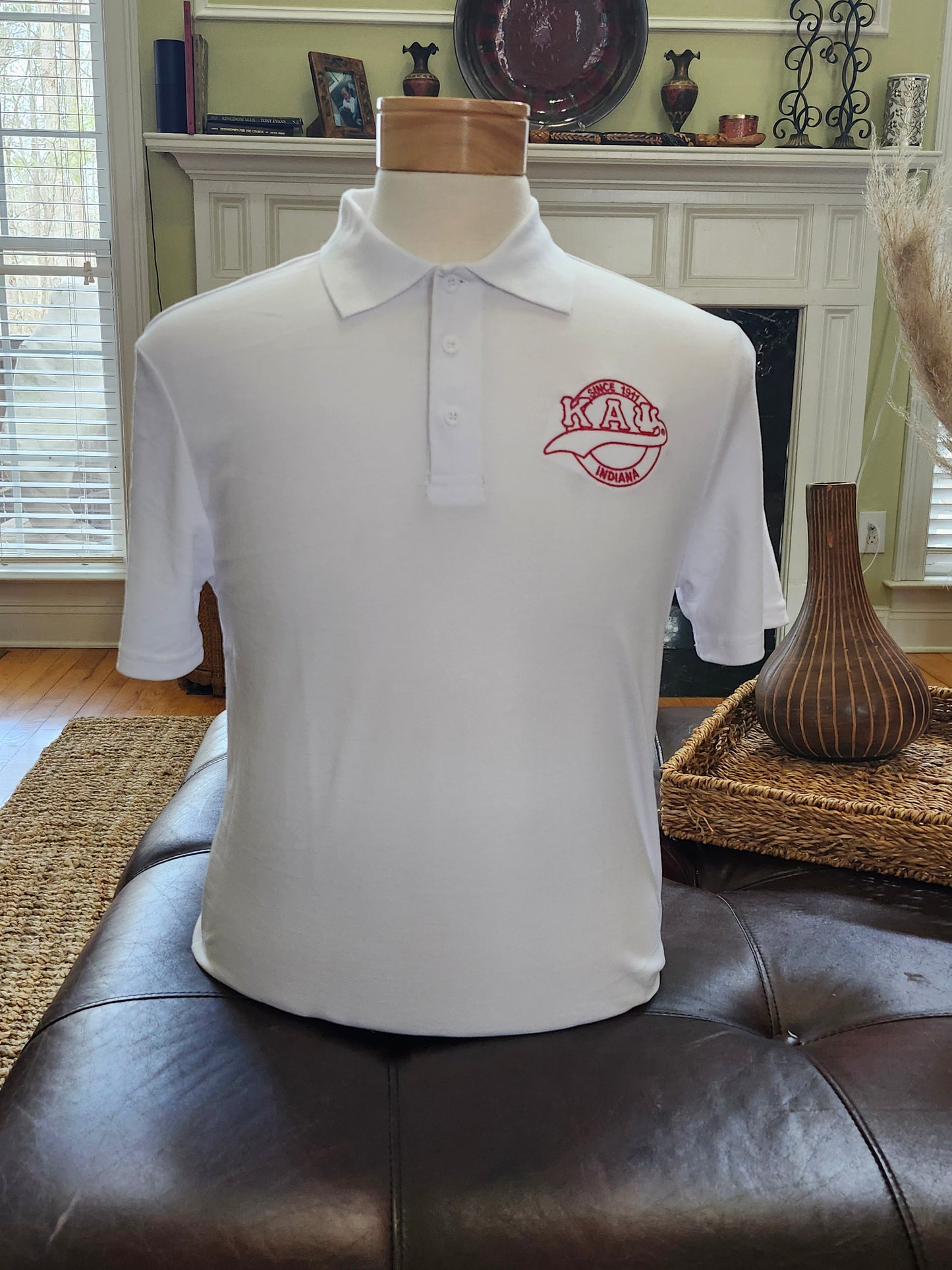 White Kappa Alpha Psi INDIANA/1911 Polo shirt