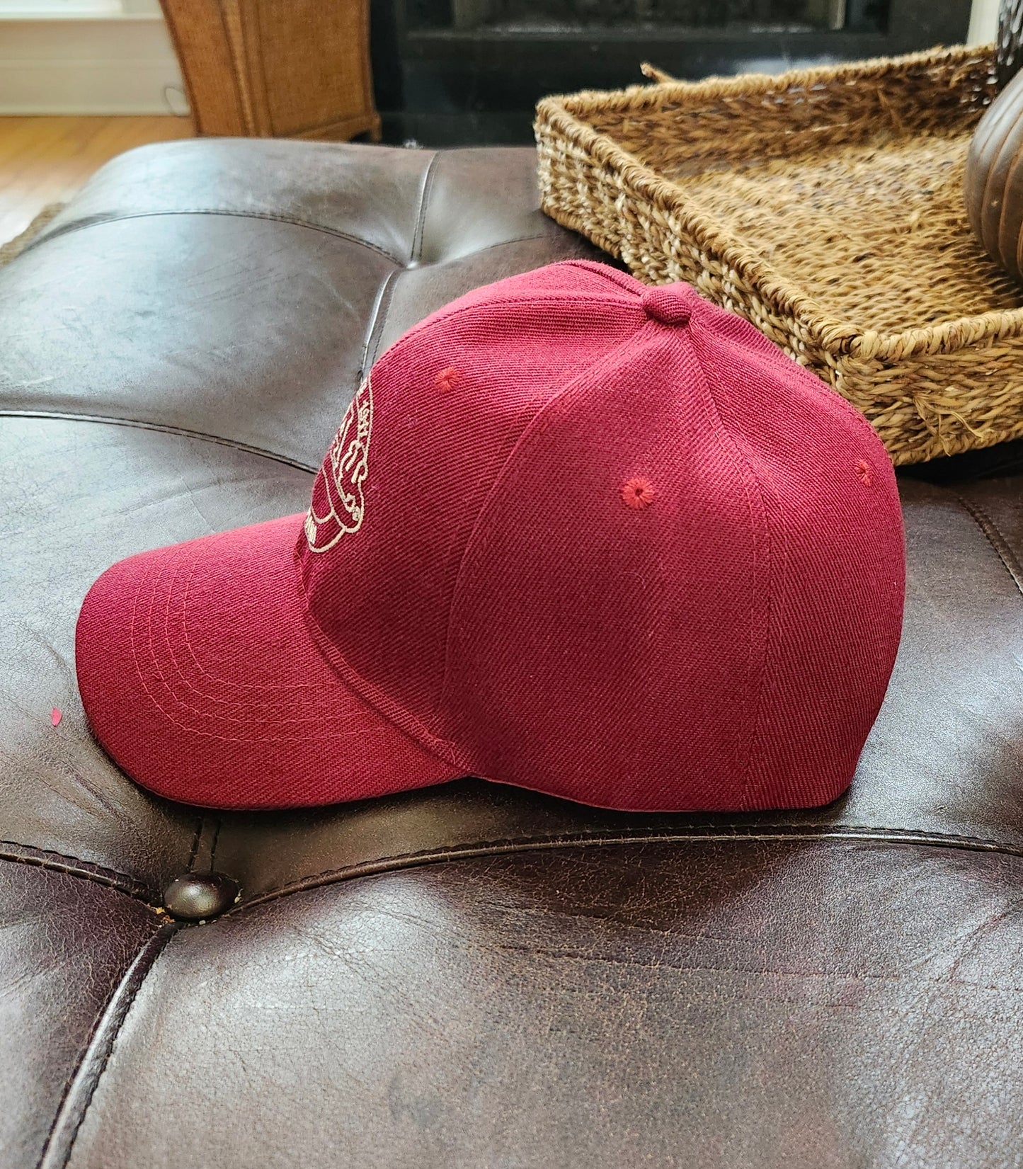 Kappa Alpha Psi Krimson and Kream or  Red and White  1911 Indiana Baseball hat