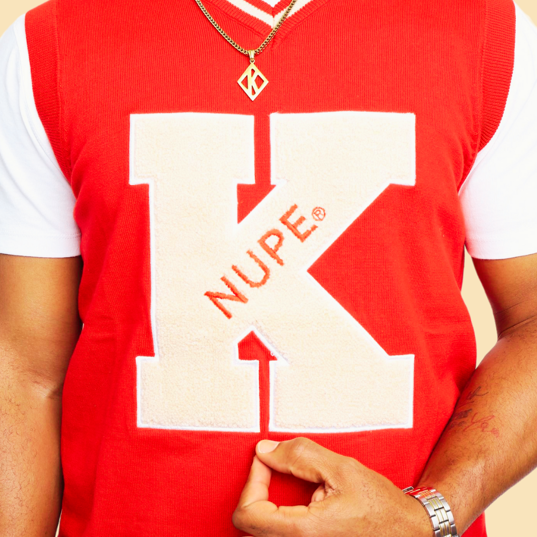 V-NECK NUPE CHENILLE K  THIN  PULLOVER  SWEATER VEST