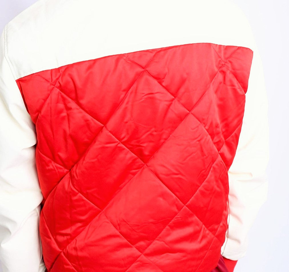 Kappa Alpha Psi Red and White Letterman Jacket