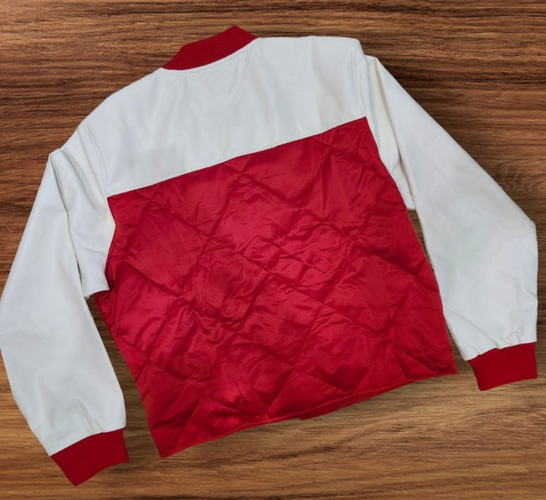 Kappa Alpha Psi Red and White Letterman Jacket